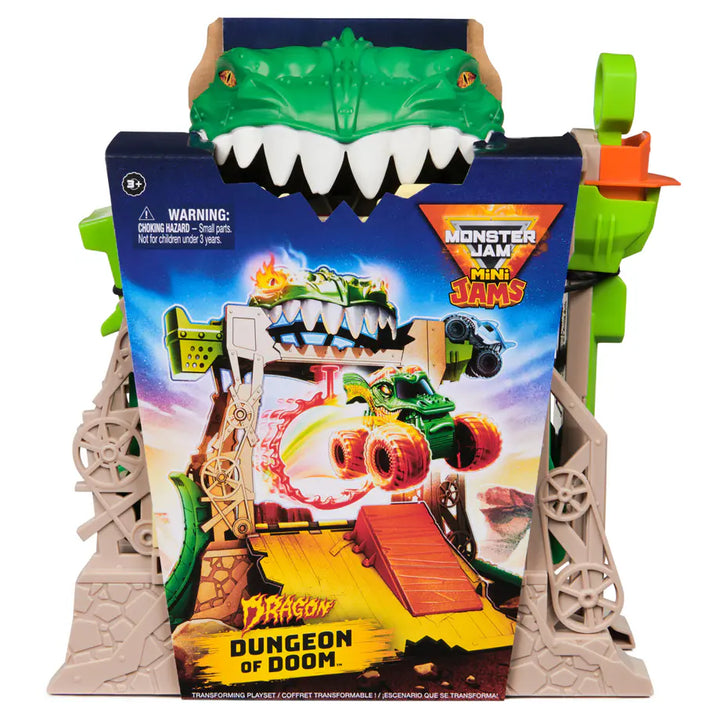 Monster Jam Mini Jams Dragon Dungeon of Doom Playset