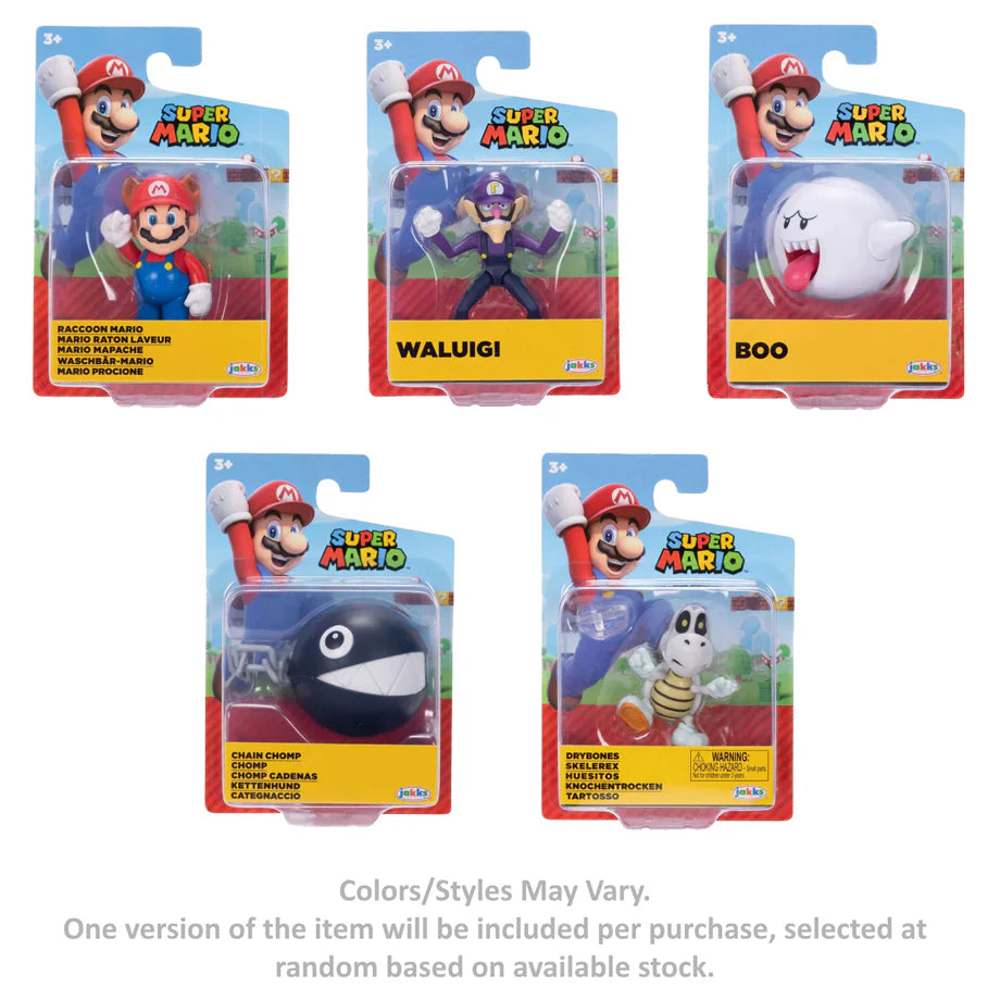 Super Mario Character Figure 6 cm (Styles May Vary)