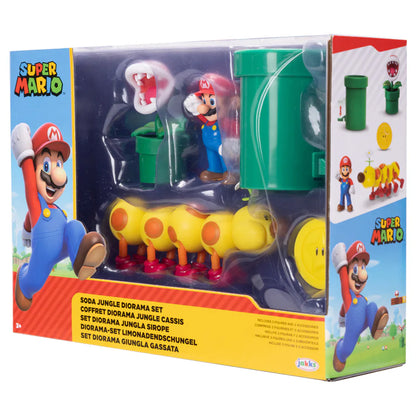 Nintendo Super Mario Soda Jungle Diorama Action Figure Playset (6.35 cm)