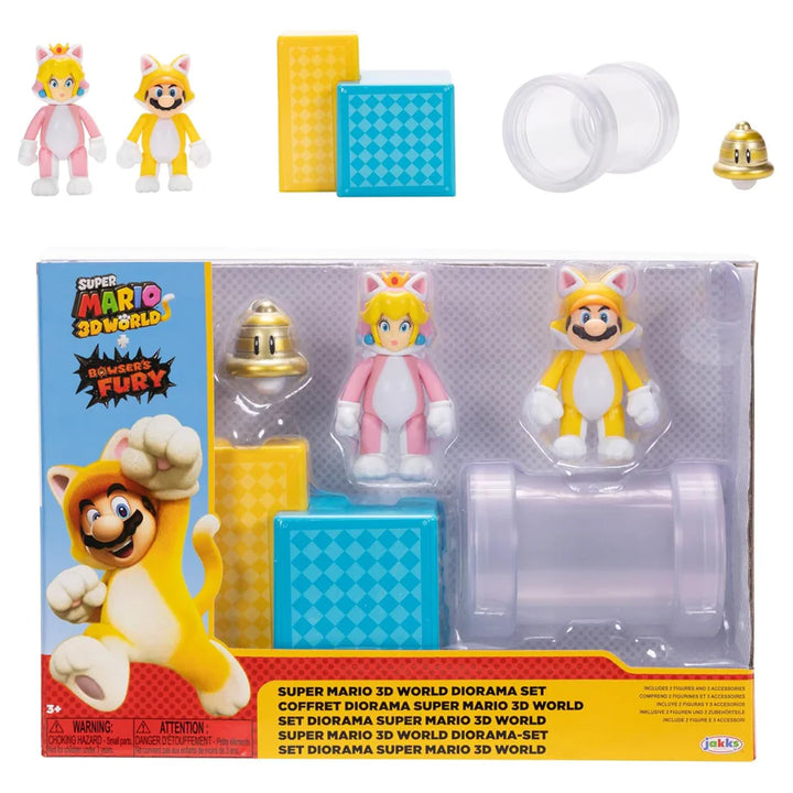 Nintendo Super Mario 3D Words with Bowsers Fury Action Figures (6.35 cm)