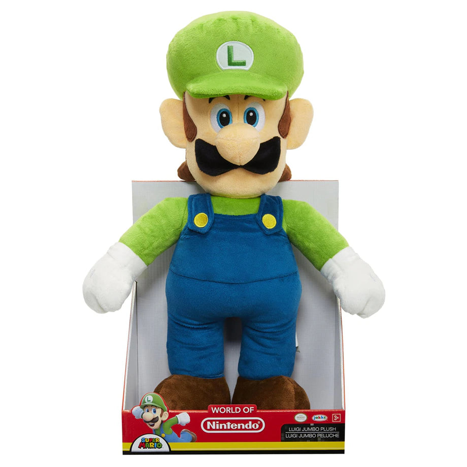 Nintendo Super Mario Luigi Jumbo Plush (50.8 cm)