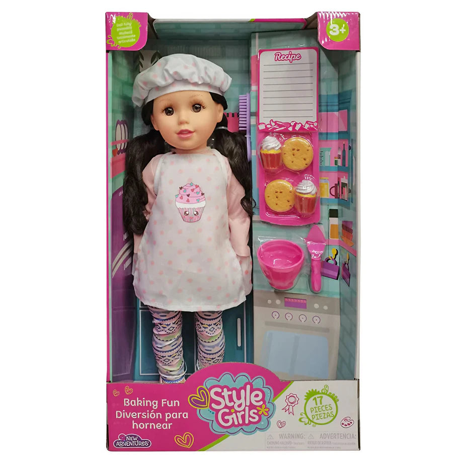 Baby Maziuna Style Girls Baking Fun Playset (45.72 cm)