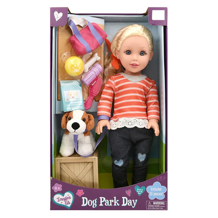 Baby Maziuna Imagine Us Dog Park Day Doll Playset (45.72 cm)