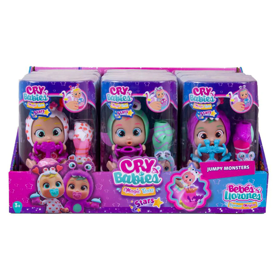 Cry Babies Magic Tears Stars Jumpy Monsters Interactive Doll (Assorted)