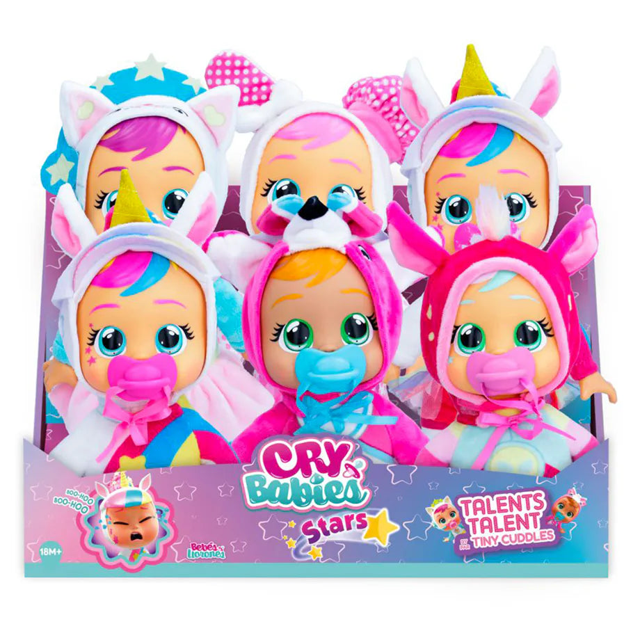 Cry Babies Stars Talent Tiny Cuddles Interactive Doll 20 cm (Assorted)