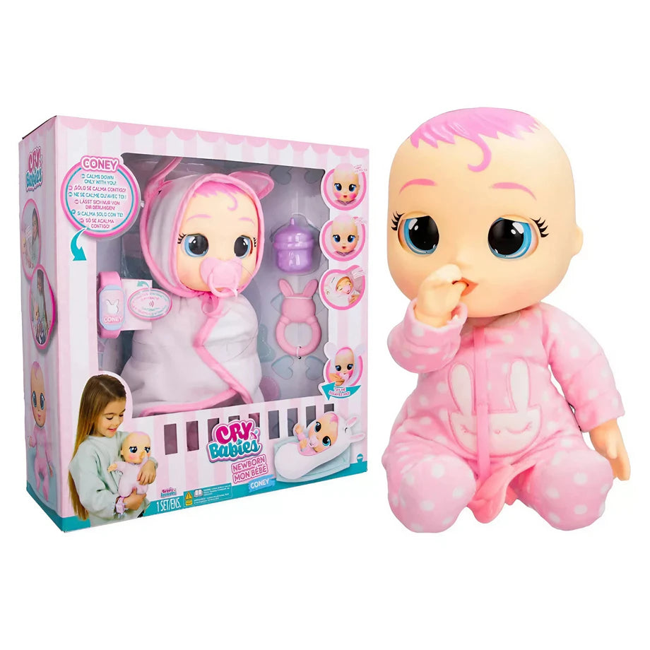 Cry Babies Newborn Coney Interactive Baby Doll (30 cm)