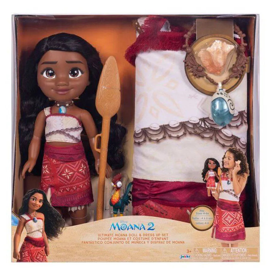 Disney Ultimate Moana Doll & Dress-Up Set (7 Piece)