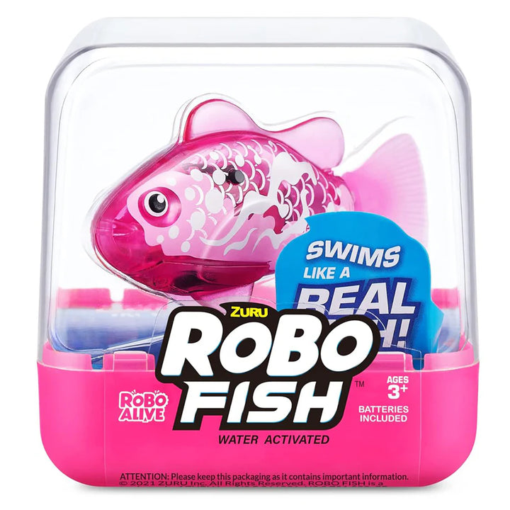 Robo Alive Zuru Water Activated Robotic Swimming Fish (7 cm, Assorted)