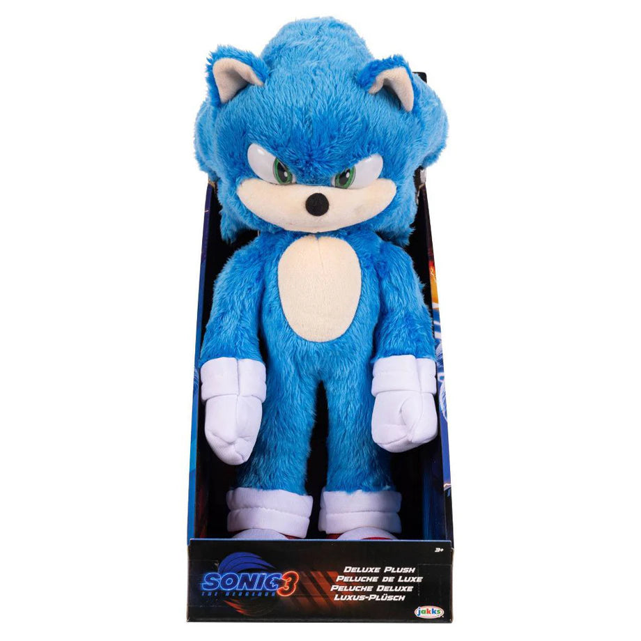 Sonic the Hedgehog 3 Deluxe Plush Toy (Blue, 33 cm)