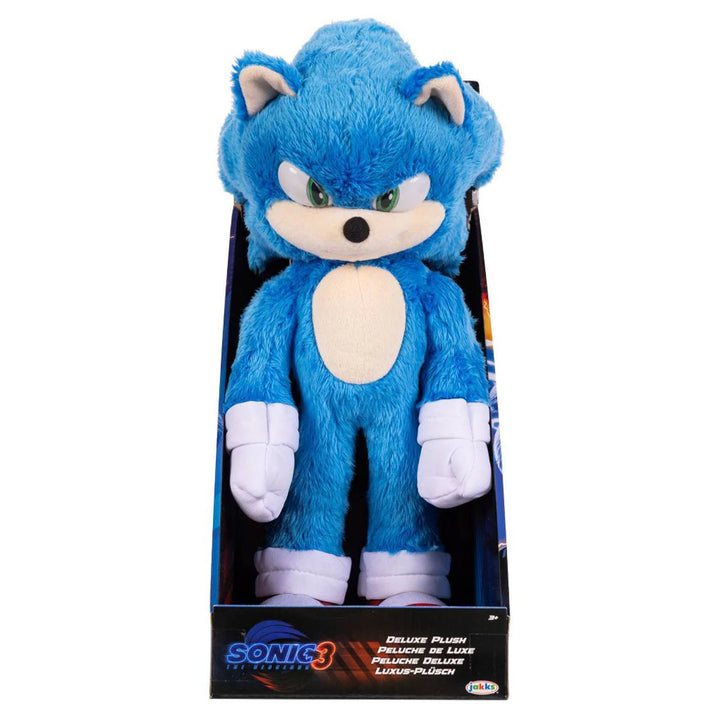 Sonic the Hedgehog 3 Deluxe Plush Toy (Blue, 33 cm)