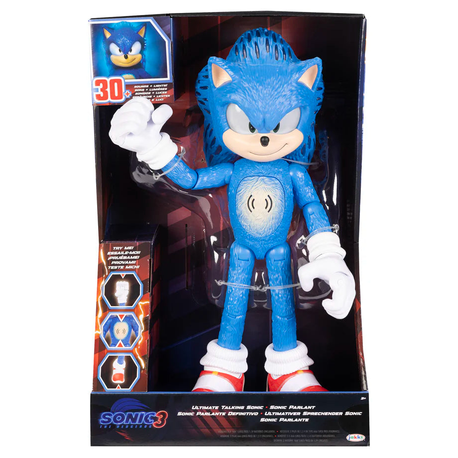 Sonic the Hedgehog 3 Ultimate Talking Sonic Action Figure (30.48 cm)
