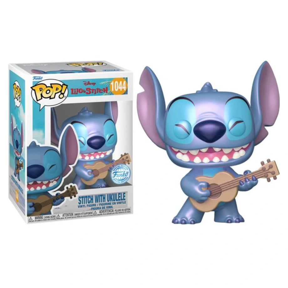 Funko POP! Disney Lilo & Stitch Stitch with Ukulele Vinyl Figure (10 cm)