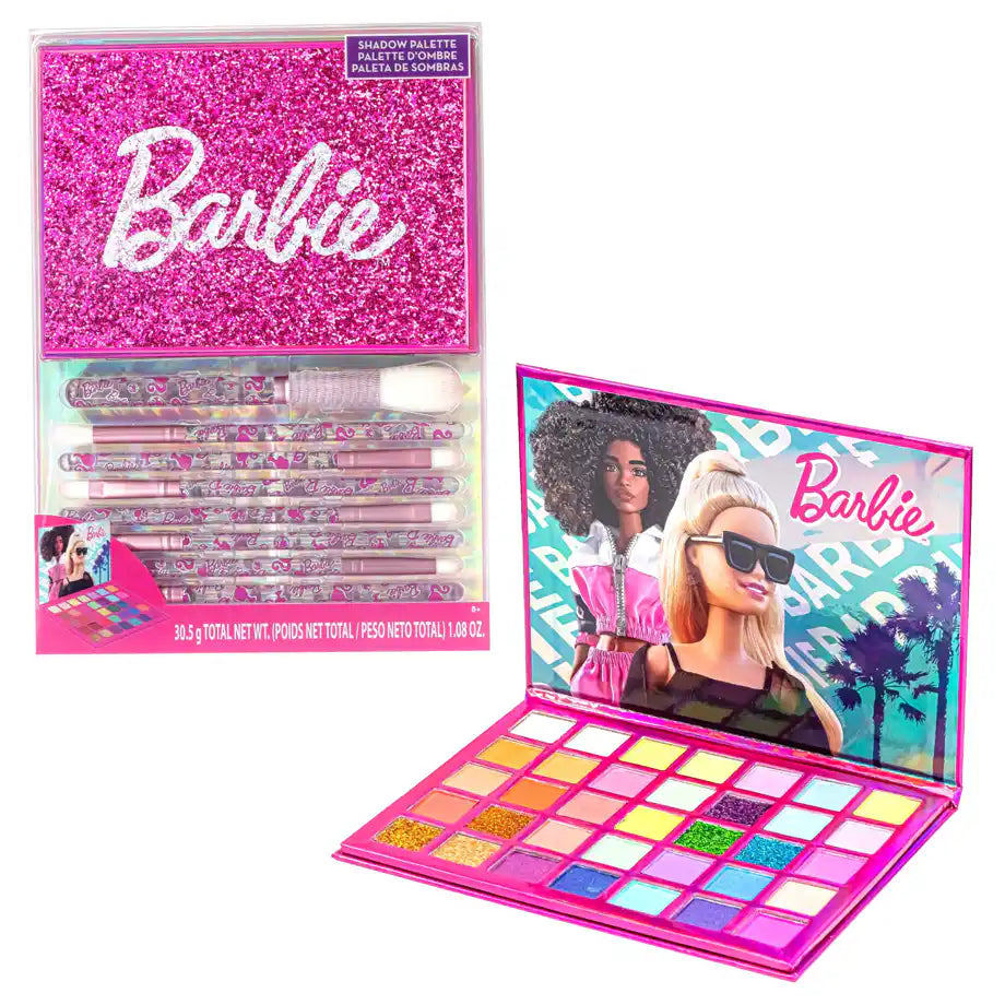 Townley Girl Barbie Eyeshadow Palette with Brush Set