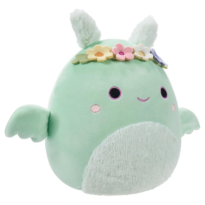 Squishmallows Tove The Mint Green Mothman with Flower Crown and Fuzzy Belly Plush Toy
