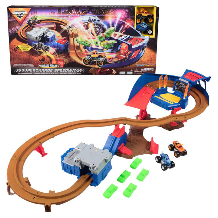 Monster Jam World Finals Supercharge Speedway Playset (Assorted)