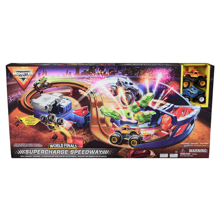 Monster Jam World Finals Supercharge Speedway Playset (Assorted)