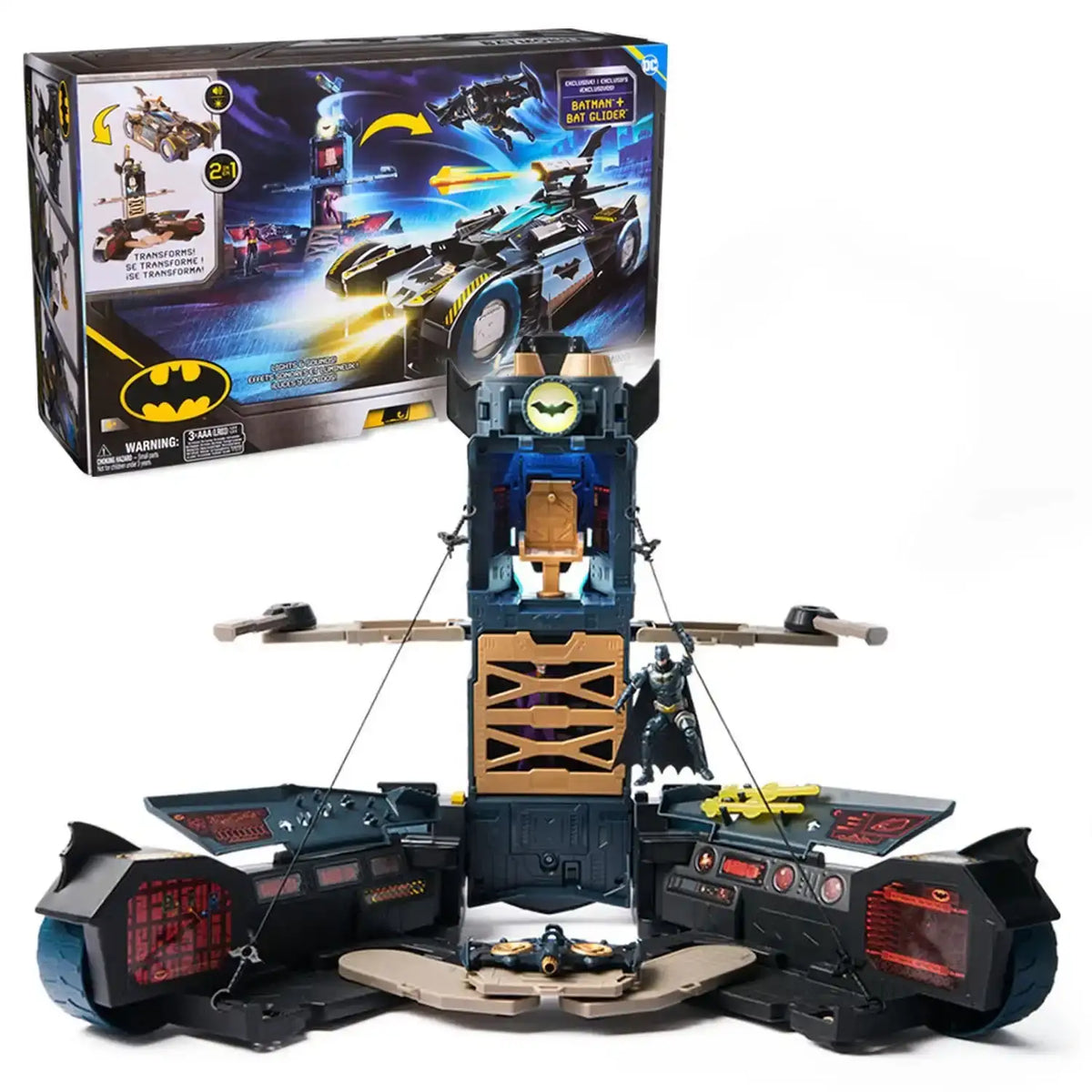 DC Batman Ultimate Transforming Batmobile Playset
