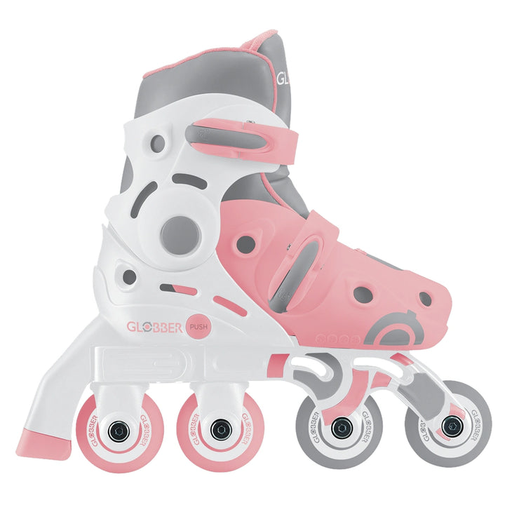 Globber Learning 2-in-1 Inline Adjustable Skates (Blueberry, S/M)