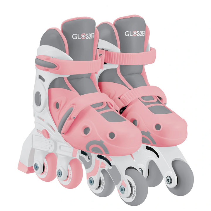 Globber Learning 2-in-1 Inline Adjustable Skates (Blueberry, S/M)