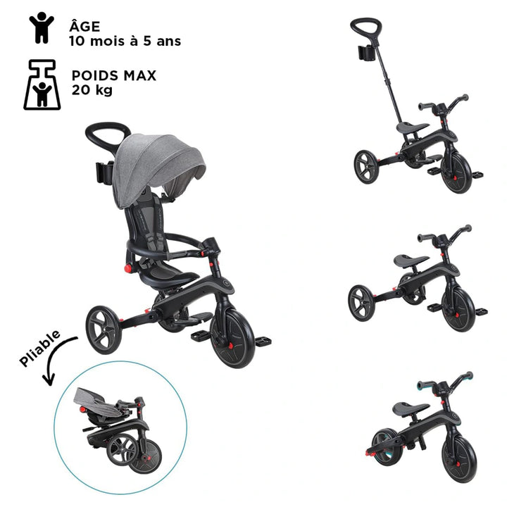 Globber Explorer 4-in-1 Foldable Trike