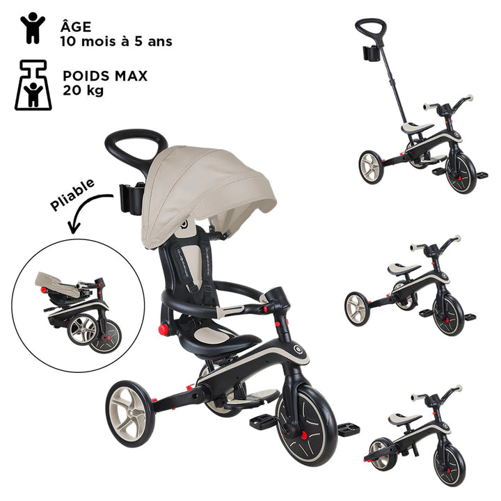 Globber Explorer 4-in-1 Foldable Trike