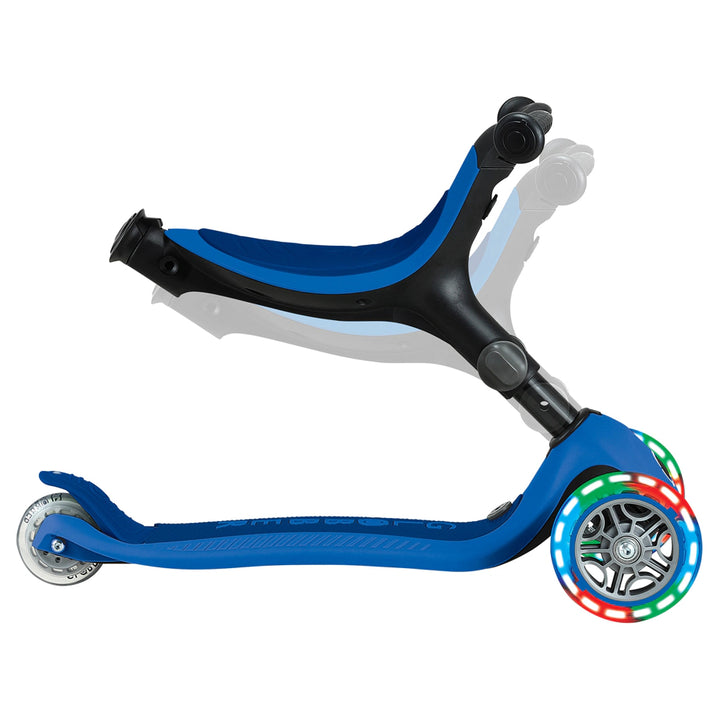 Globber Go Up Active Lights 3-Wheel Foldable Kick Scooter with Seat