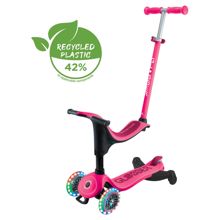 Globber Go Up Sporty Lights 360 3-in-1 Kick Scooter
