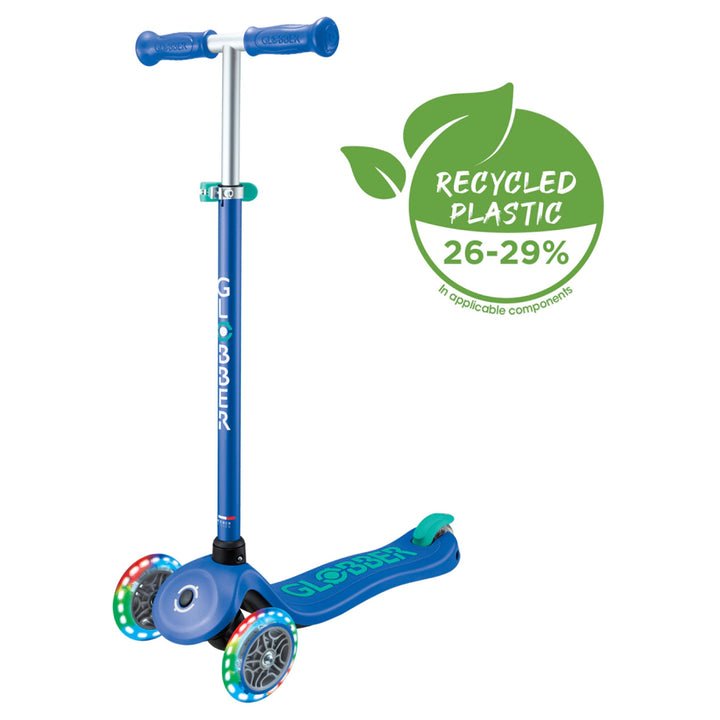 Globber Primo Plus Lights 3-Wheel Foldable Kick Scooter