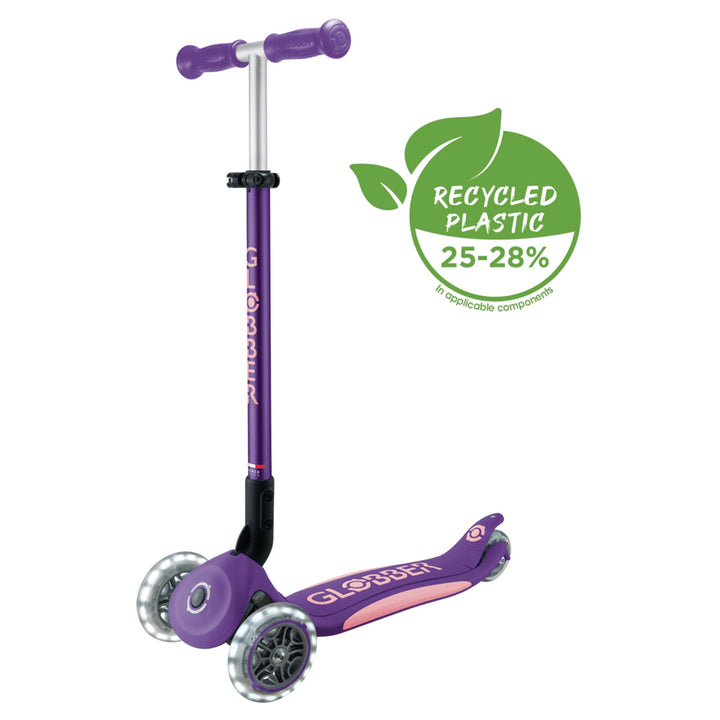 Globber Primo Plus Lights 3-Wheel Foldable Kick Scooter