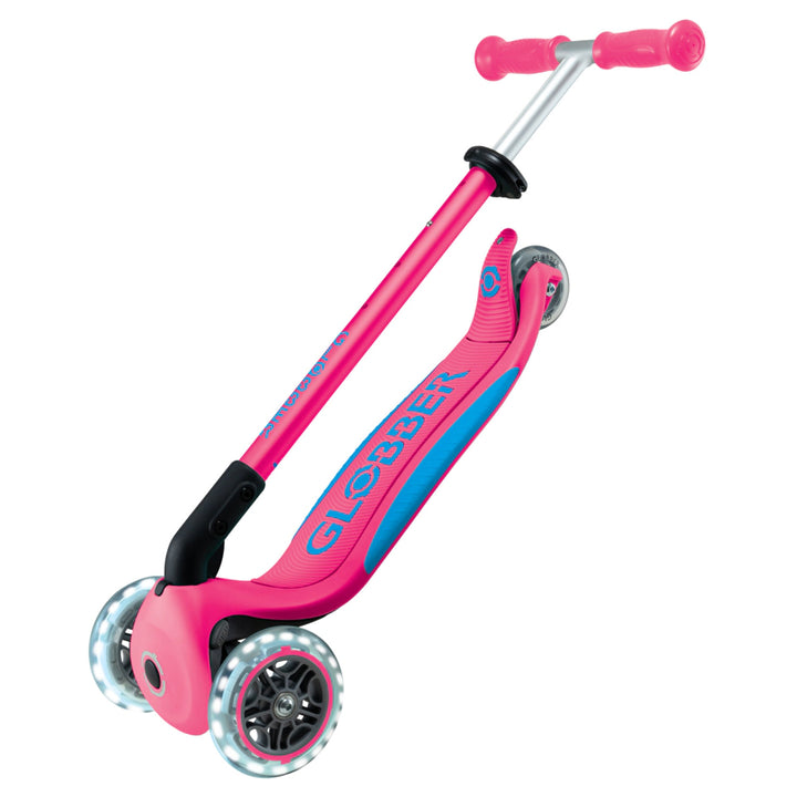 Globber Primo Plus Lights 3-Wheel Foldable Kick Scooter