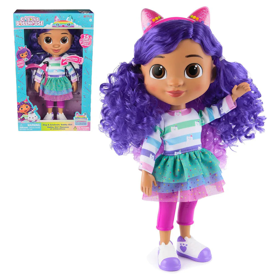 Gabby's Dollhouse Sing & Celebrate Gabby Girl Doll (33 cm)