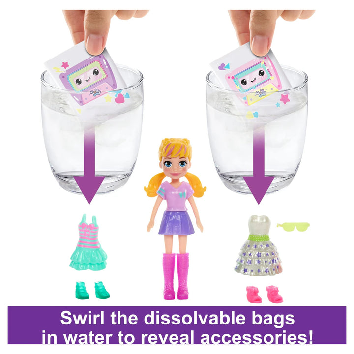Polly Pocket Disco Dance Fashion Reveal Doll