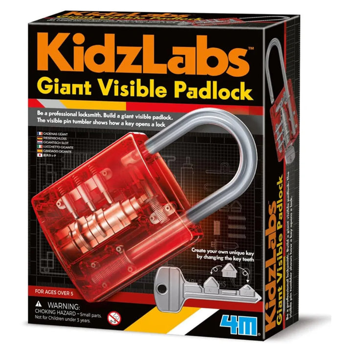 4M Kidz Labs Giant Visible Padlock Playset