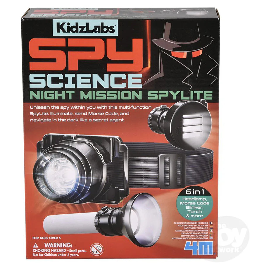 4M KidzLabs Spy Science Night Mission SpyLite Science Kit