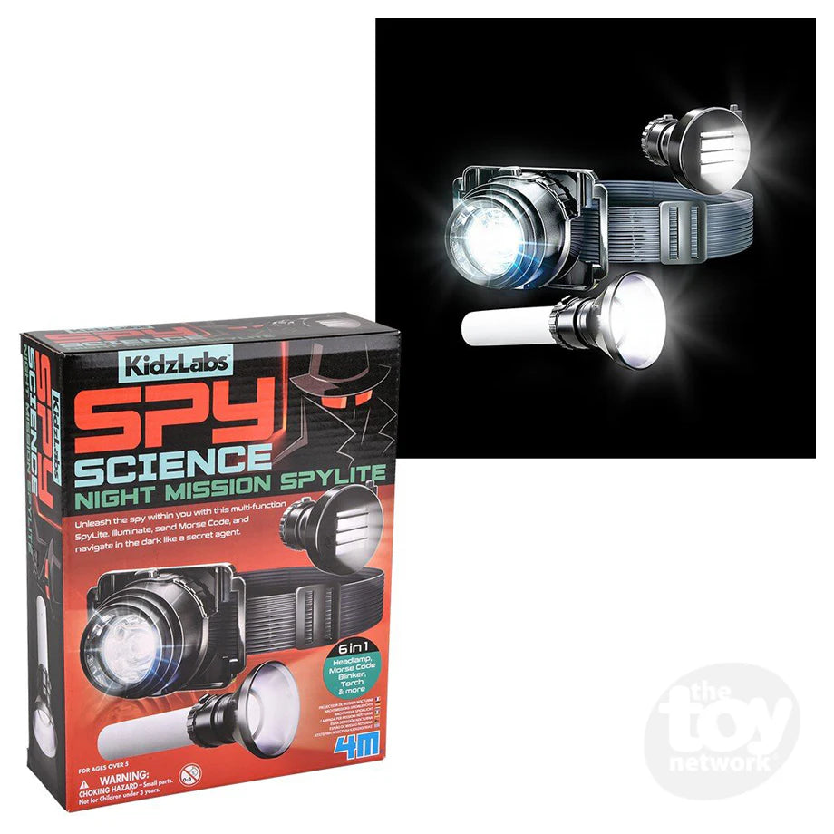 4M KidzLabs Spy Science Night Mission SpyLite Science Kit