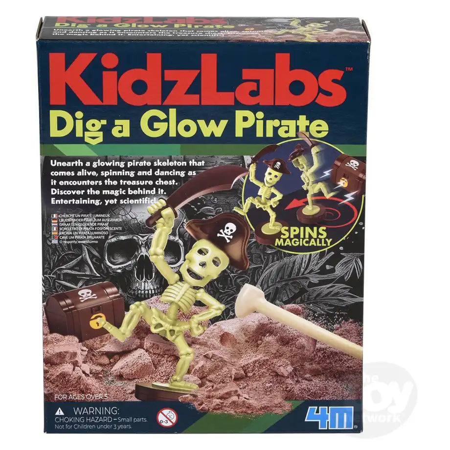 4M KidzLabs Dig A Glow Pirate Learning Kit