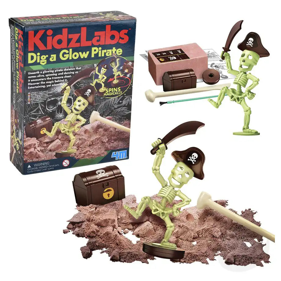 4M KidzLabs Dig A Glow Pirate Learning Kit