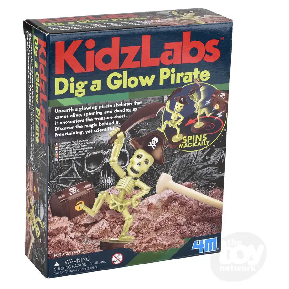 4M KidzLabs Dig A Glow Pirate Learning Kit