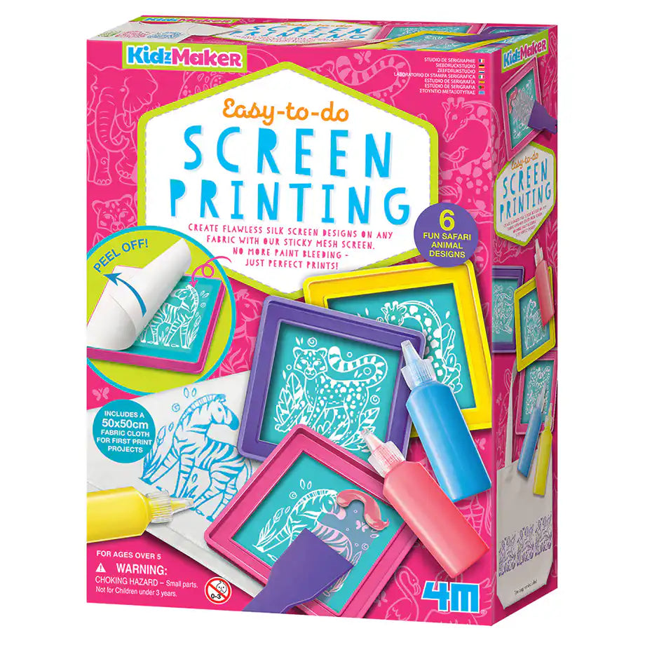 4M KidzMaker Easy To Do Screen Printing Kit