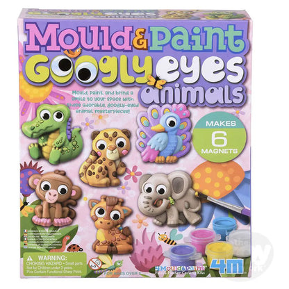 4M Mould & Paint Googly Eyes Animals Arts and Crafts Kit