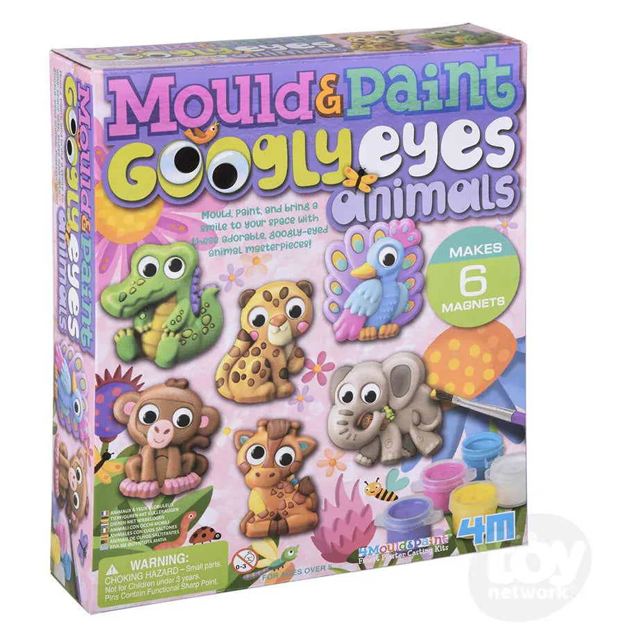 4M Mould & Paint Googly Eyes Animals Arts and Crafts Kit