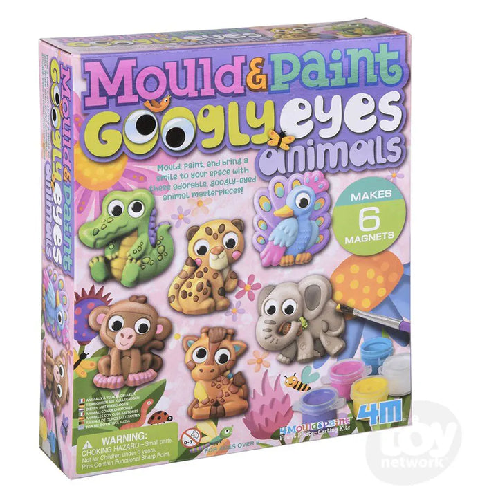 4M Mould & Paint Googly Eyes Animals Arts and Crafts Kit