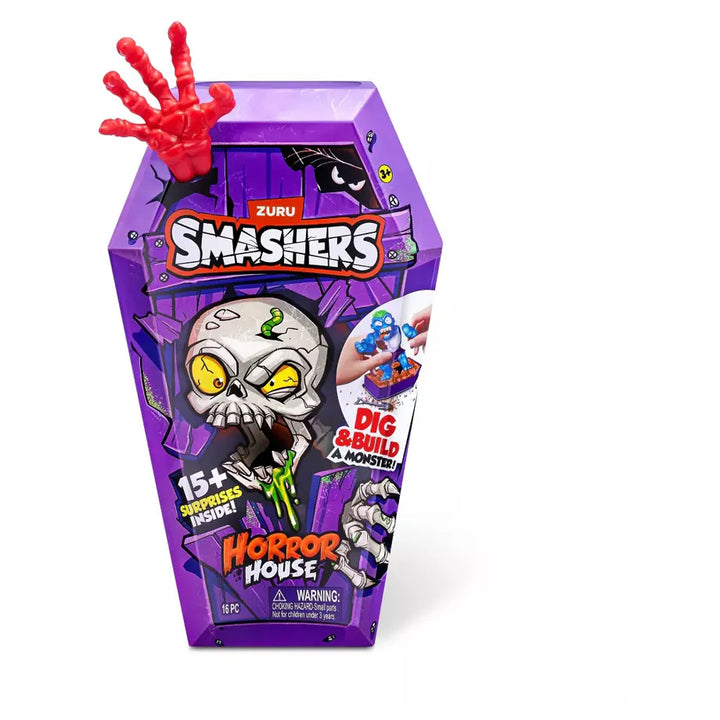 ZURU Smashers Medium Horror House Dig And Build A Monster Playset (Assorted, 16 Pieces)