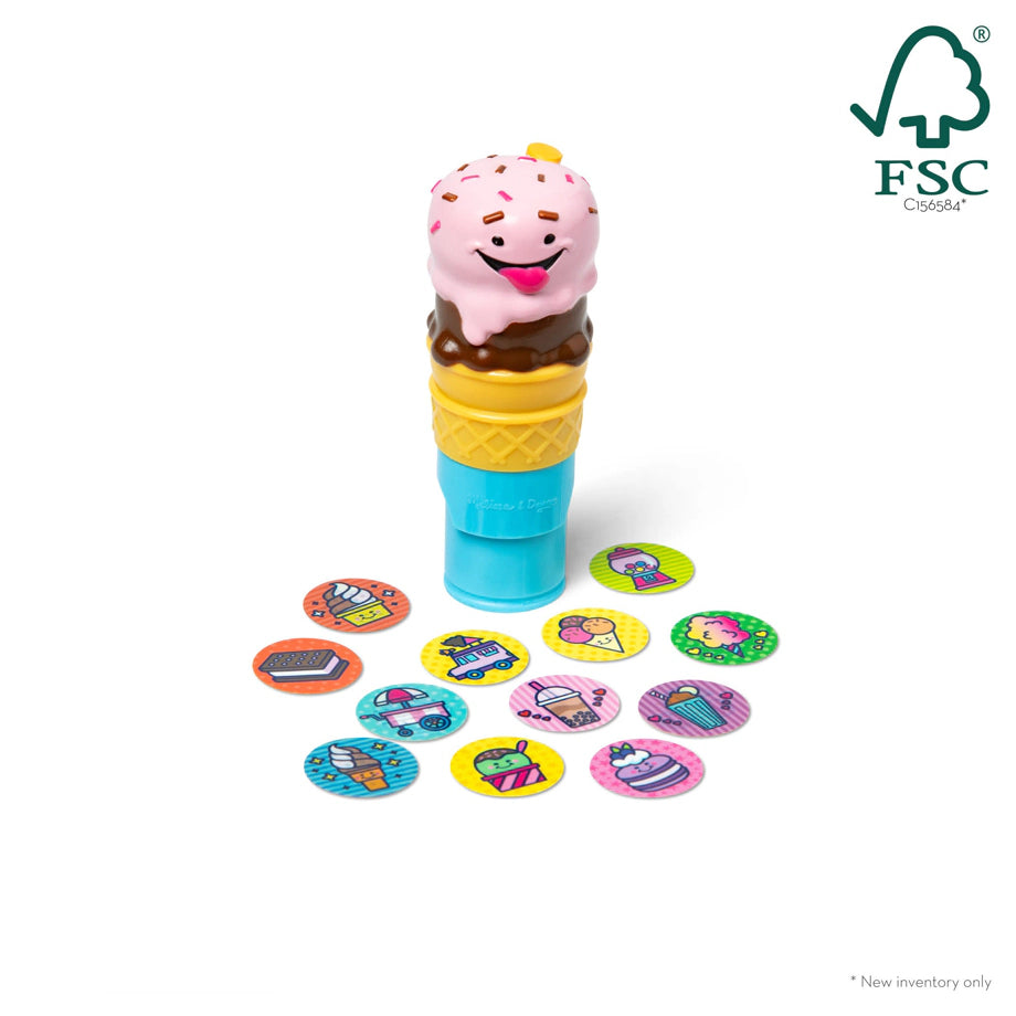 Melissa & Doug Sticker WOW! Stamper & Act Pad Ice Cream
