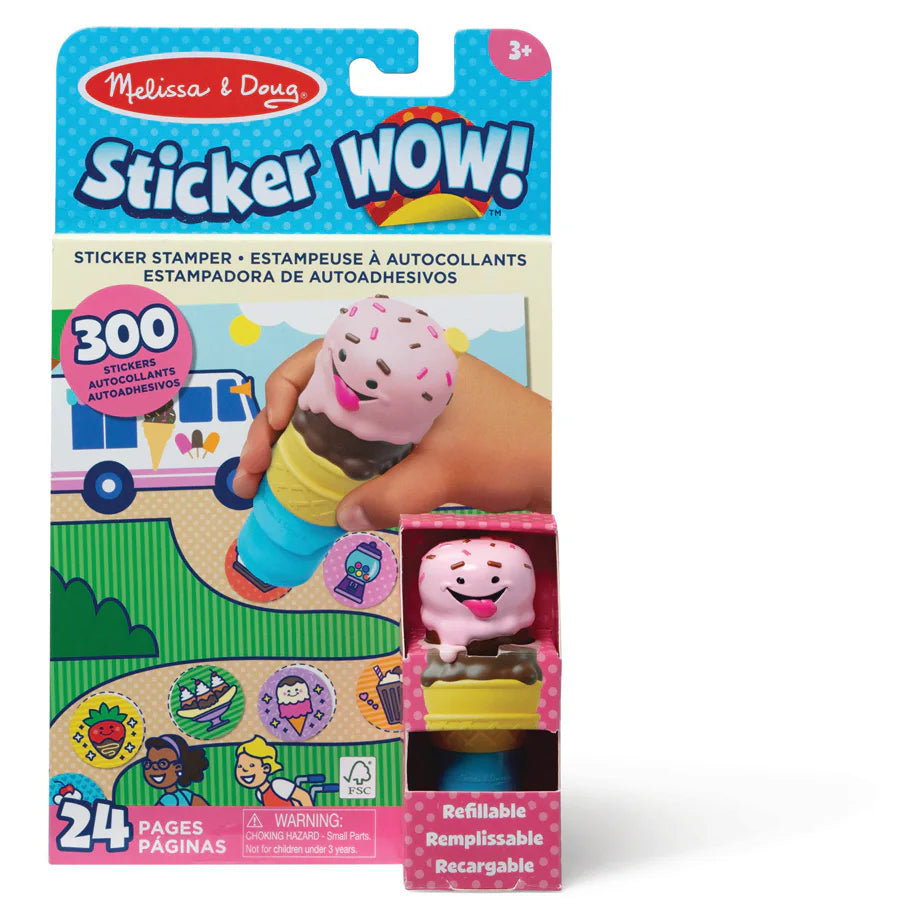 Melissa & Doug Sticker WOW! Stamper & Act Pad Ice Cream