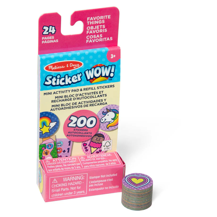 Melissa & Doug Sticker WOW! Favorite Things Mini Activity Pad