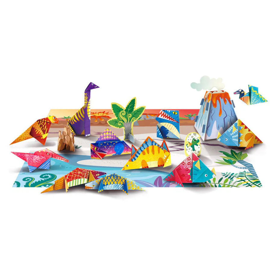 Avenir Origami Create My Own Dino World Craft Kit Playset (42 Pieces)