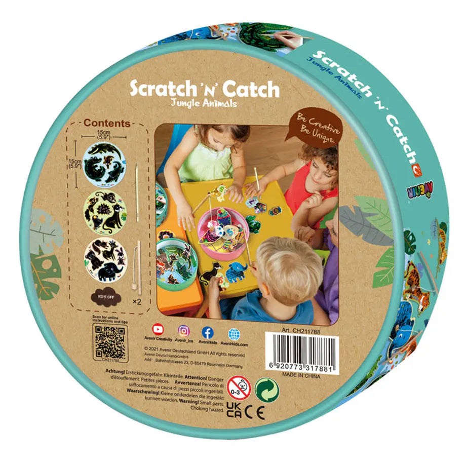 Avenir Scratch N Catch Jungle Animals Scratch Playset