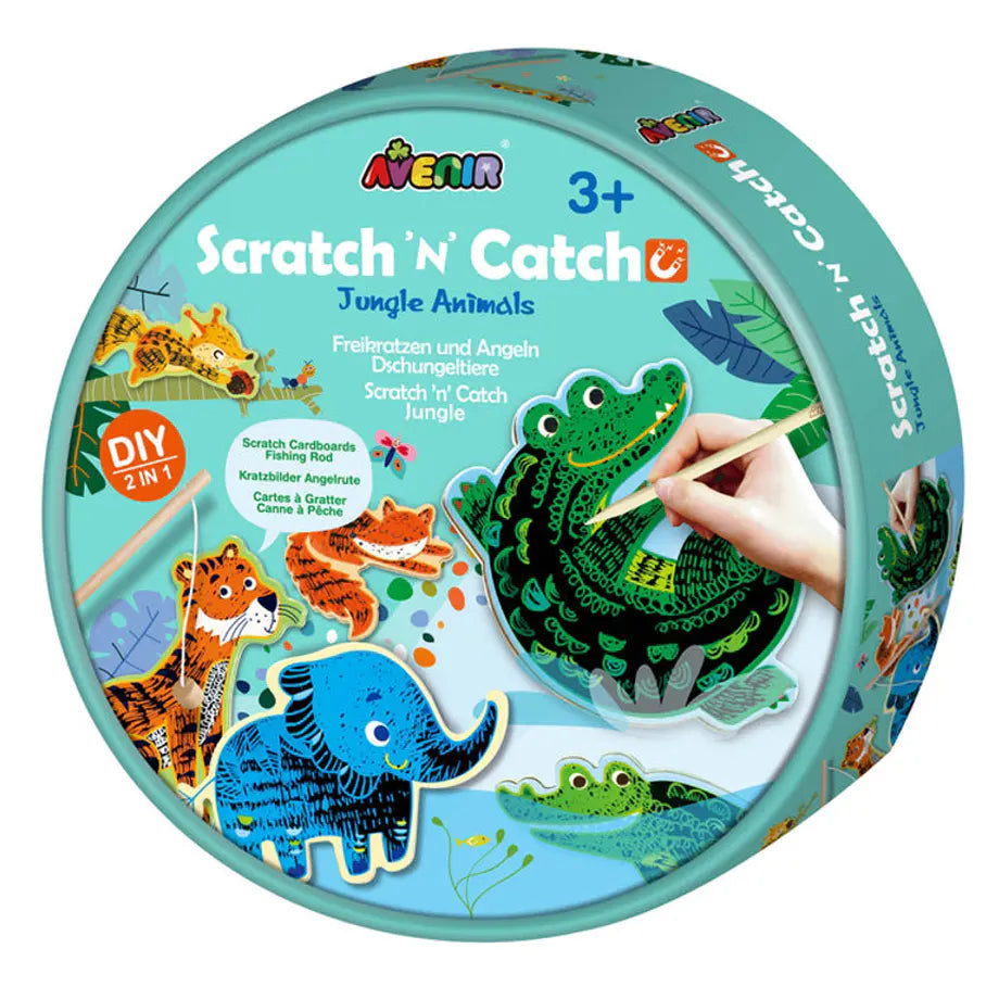 Avenir Scratch N Catch Jungle Animals Scratch Playset