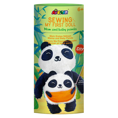 Avenir Sewing My First Doll Mom And Baby Panda Sewing Kit (25 cm)